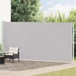 vidaXL Auvent latéral rétractable de patio 200x600 cm Gris