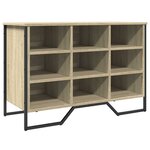 vidaXL Armoire à chaussures chêne sonoma 90x38x61 5 cm bois ingénierie