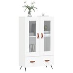 vidaXL Buffet haut blanc 69 5x31x115 cm bois d'ingénierie