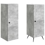 vidaXL Ensemble de Meubles 2 Pièces Gris béton Bois d'ingénierie