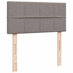 vidaXL Sommier à lattes de lit avec matelas Taupe 80x200 cm Tissu