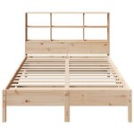vidaXL Lit bibliothèque sans matelas 135x190 cm bois de pin massif