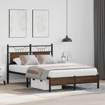 vidaXL Cadre de lit sans matelas chêne marron 120x190 cm
