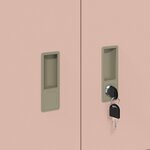 vidaXL Armoire de rangement Rose 60 x 40 x 40 cm Acier