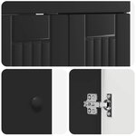 vidaXL Armoire sous évier de salle de bain Noir 78 5 x 37 5 x 81 cm