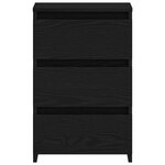 vidaXL Cabinet de chevet 2 Pièces Chêne noir 40 x 35 x 62 5 cm