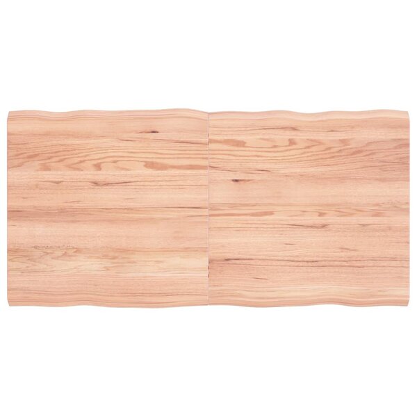 vidaXL Dessus de table bois massif traité bordure assortie