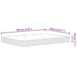 vidaXL Matelas à ressorts bonnell moyen 140x190 cm