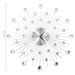 vidaXL Horloge murale avec mouvement à quartz Design moderne 50 cm