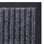 vidaXL Paillasson PVC Gris 90 x 60 cm