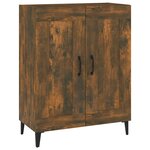 vidaXL Buffet chêne fumé 69 5x34x90 cm bois d'ingénierie