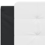 vidaXL Coussin de tête de lit Zadar noir et blanc 100 cm similicuir