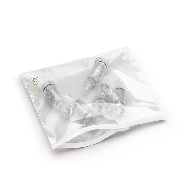Sachet plastique 50  recyclé transparent à curseur 23x30 cm (lot de 250)