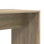 vidaXL Bureau Chêne sonoma 138.5 x 55 x 143 cm Bois d'ingénierie