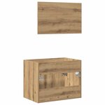 vidaXL Ensemble de meubles salle de bain 2 Pièces bois d'ingénierie