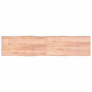 vidaXL Dessus de table bois massif traité bordure assortie