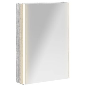 vidaXL Armoire Miroir de Salle de Bain Gris Sonoma 43 x 11 5 x 60 5 cm