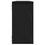 vidaXL Étagères murales cube 2 Pièces chêne noir 100x15x30 cm bois