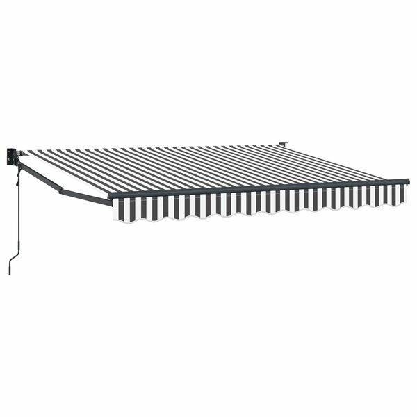 vidaXL Auvent rétractable électrique Anthracite et blanc 3 5 x 2 m