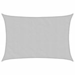 vidaXL Voile d'ombrage gris clair 7x6 m 100  polyester oxford