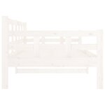 vidaXL Lit de jour Blanc Bois massif de pin 90x190 cm