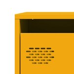 vidaXL Buffet jaune moutarde 68x39x73 5 cm acier laminé à froid