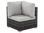 Salon jardin méridienne 2 pcs "Ibiza" - Florida - Gris