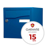 Boîte aux lettres Préface 2 portes bleu gentiane brillant 5010b