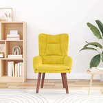 vidaXL fauteuil Jaune 63 x 67 x 94 cm Velours