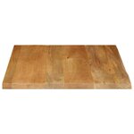 vidaXL Dessus de table à bord vivant 80x80x2 5 cm bois massif manguier
