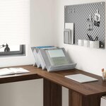 vidaXL Étagère à magazines avec étagère Gris Sonoma 53 x 40 x 28 5 cm