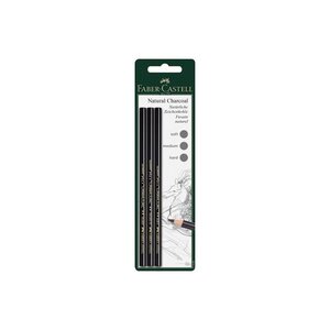 kit 3 Crayon Fusain Pitt FABER-CASTELL