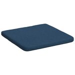 vidaXL Coussins de siège 4 Pièces Bleu 40 x 40 x 3 cm tissu