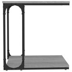 vidaXL Table d'appoint Sonoma gris 50x35x52 cm Bois d'ingénierie