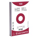 Paquet 100 Fiches Sous Film - Bristol Dots Non Perforé - 125x200mm - Blanc - X 12 - Exacompta