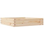 vidaXL Jardinière 110x110x23 cm bois de pin massif