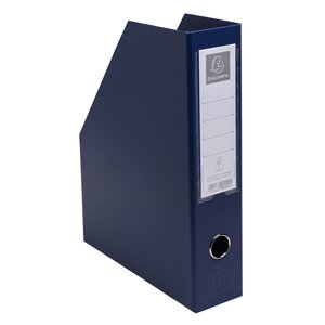 Porte-revues PP - Dos 70mm - livrés à plat - 23x31cm - Bleu foncé x 10 EXACOMPTA