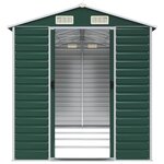 vidaXL Abri de jardin vert 191x385x198 cm acier galvanisé