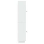 vidaXL Ensemble de Meubles 2 Pièces Blanc brillant 34 5 x 33 x 90 cm
