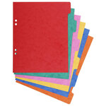 EXACOMPTA Intercalaires 6 positions en carte lustrée 3/10e format 17x22 cm 220 grammes