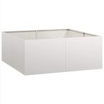 vidaXL Jardinière 100x100x40 cm acier inoxydable