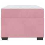 vidaXL Cadre de lit avec matelas Rose 90 x 190 cm tissu