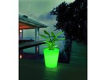 Pot de fleurs lumineux led "nias" - blanc