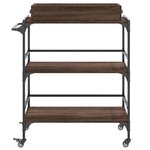 vidaXL Chariot de cuisine chêne marron 81 5x41x92 5 cm bois ingénierie