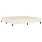 vidaXL Lit à ressorts Crème 200 x 200 cm Tissu en velours côtelé