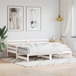 vidaXL Lit de jour et lit gigogne sans matelas 90x190 cm bois massif