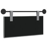 vidaXL Tête de lit suspendue Gris clair tissu