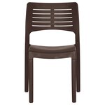 vidaXL Chaises de jardin lot de 2 Moka Polypropylène