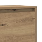 vidaXL Meuble TV chêne artisanal Bois d'ingénierie