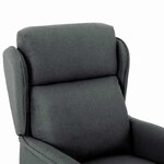 vidaXL Chaise de massage Gris foncé 67.5 x 93.5 x 101.5 cm tissu